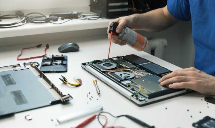 Noisy Laptop Fan Open Computer