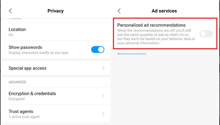 Xiaomi Personalizedads