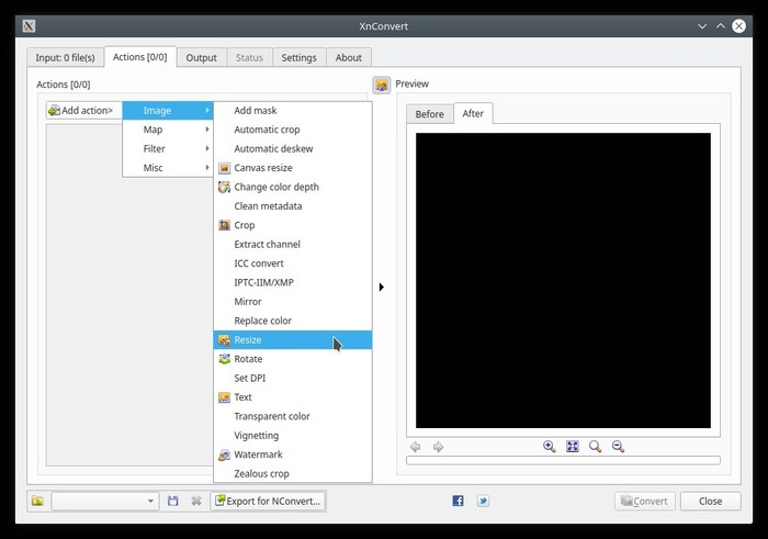 Xnconvert Batch Convert Actions