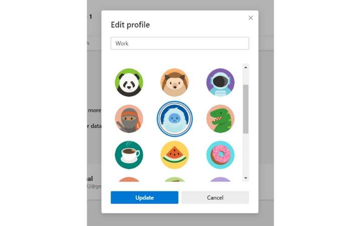Edge User Profiles Personalize Profile