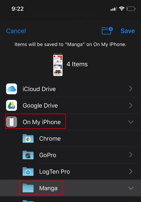 Full Page Screenshot Ios Files App