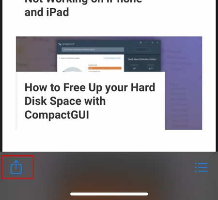 Full Page Screenshot Ios Share Button