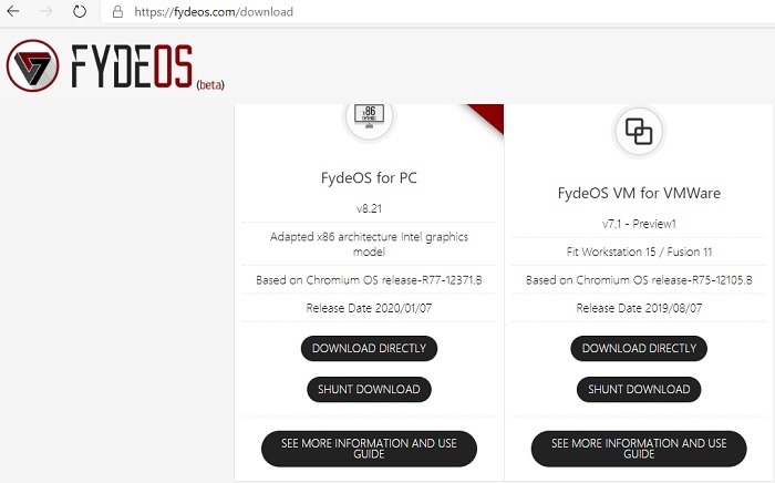 Fydeos Downloads