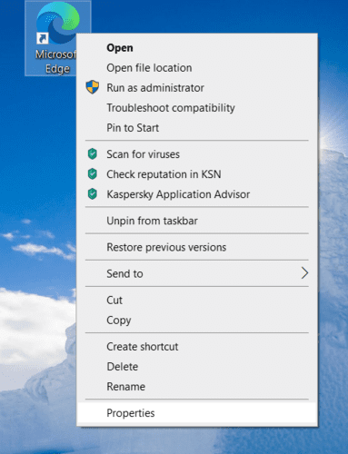 Microsoft Edge Collections Right Click Shortcut