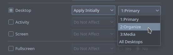 Organize Desktop With Kde Move To Secondary Virtual Desktops