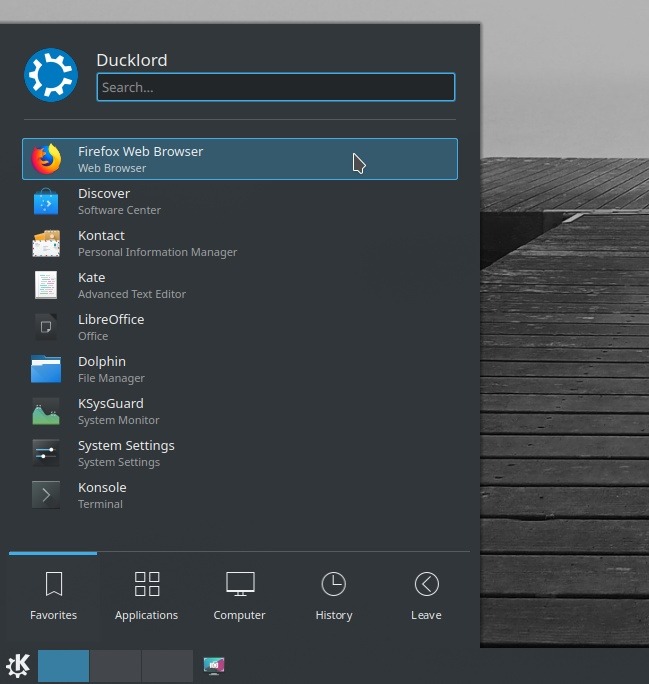 Organize Desktop With Kde Run Firefox