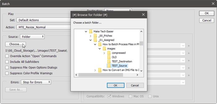 Ps Batch Process Batch Window Source Path