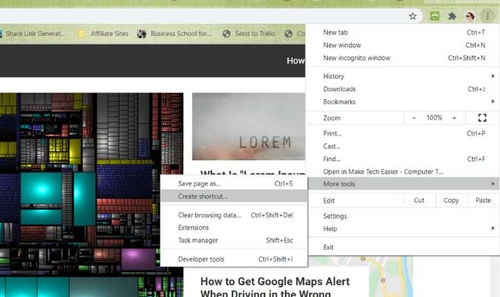 Pin Website Shortcuts Chrome Create Shortcut