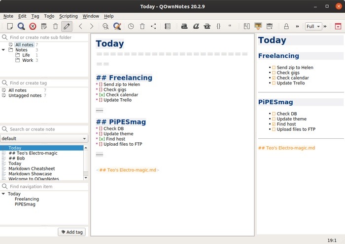 Qownnotes Review Interface Full