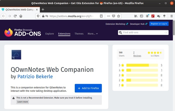 Qownnotes Review More Browser Extension