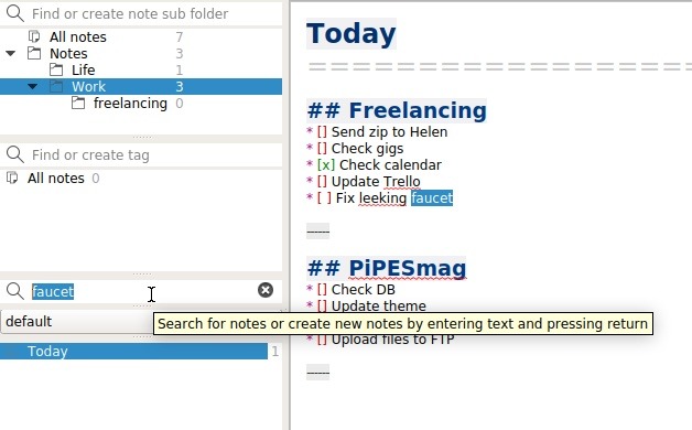 Qownnotes Review Organization Search And Filtering