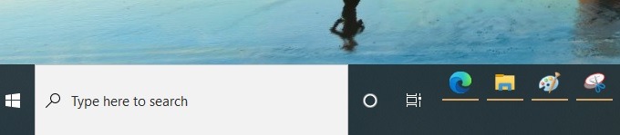 Drag the taskbar to accommodate more items.