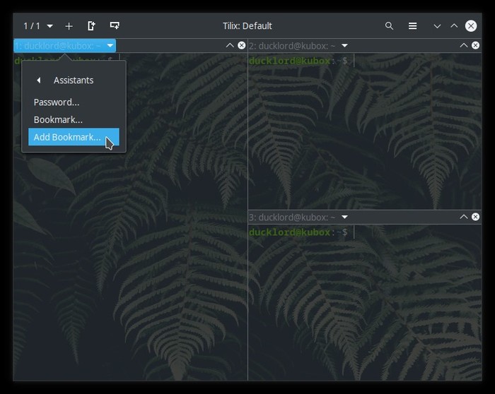 Upgraded Terminal With Tilix Add Bookmark