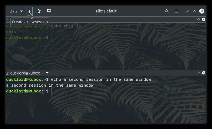 Upgraded Terminal With Tilix New Session Button