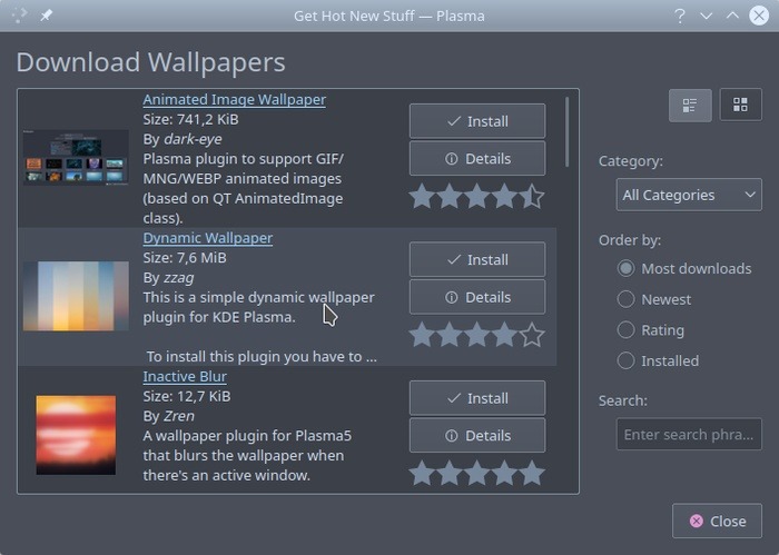 Best Linux Wallpaper Changers Kde Add Ons