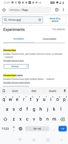 Chrome Layout Duet