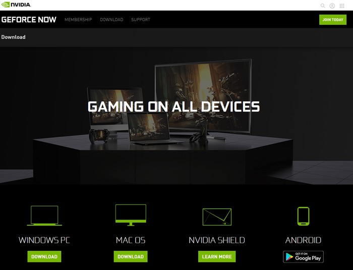 Geforce Now Game Streaming Download Client