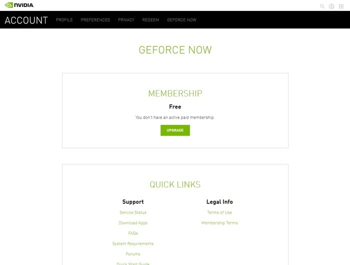 Geforce Now Game Streaming Membership Free