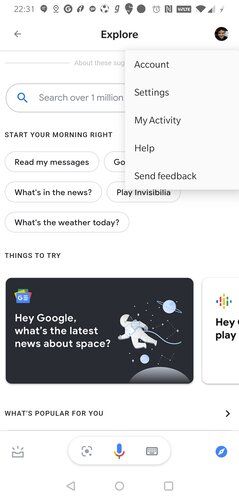 Google Assistant Explore