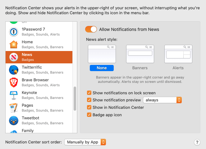 How To Manage Mac Notifications App Notifications