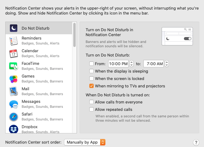 How To Manage Mac Notifications Do Not Disturb