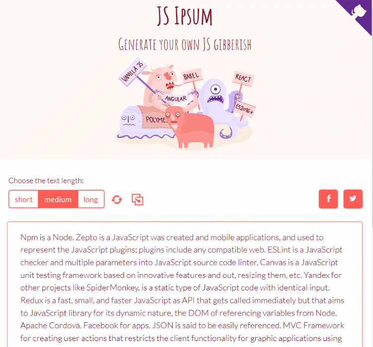 Lorem Ipsum Js