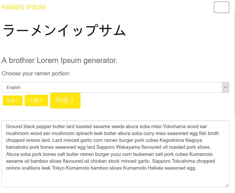 Lorem Ipsum Ramen