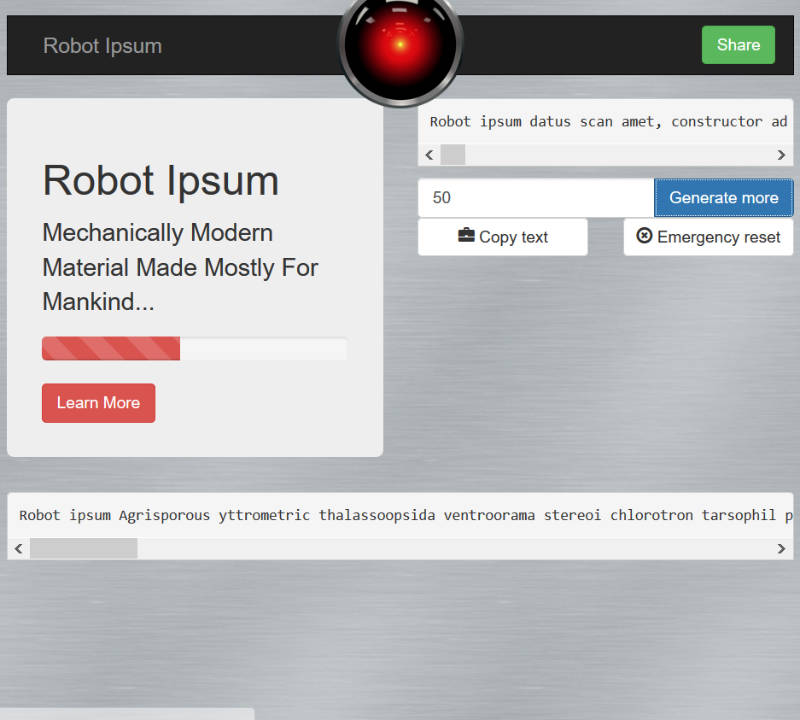 Lorem Ipsum Robot
