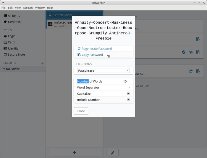 Manage Passwords With Bitwarden Passphrases