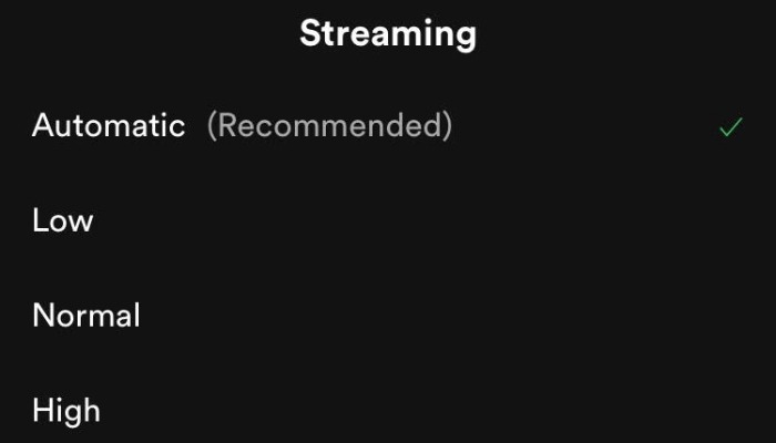 Spotify Audioquality