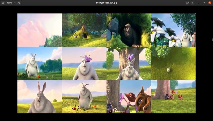 Ubuntu Thumbnail Sheets Ffmpeg Produced Sheet