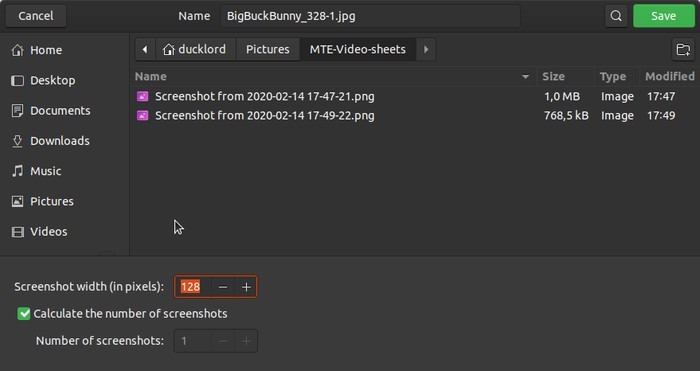 Ubuntu Thumbnail Sheets Videos Gallery Setup