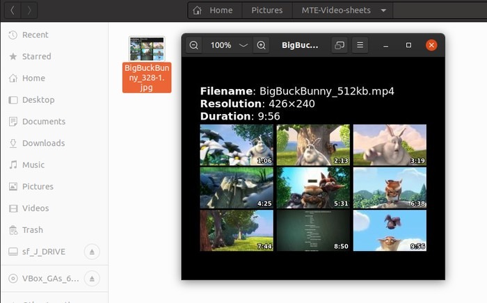 Ubuntu Thumbnail Sheets Videos Sheet