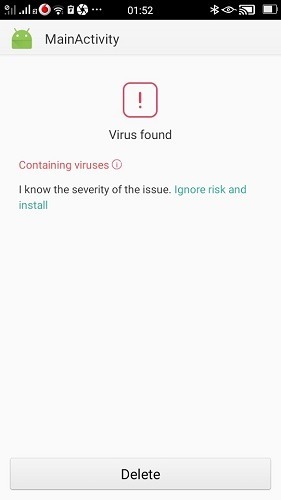 Access Android Kali Linux Virus Installed