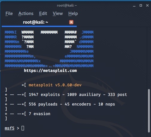 Access Android Kali Linux Starting Msfconsole Part 2