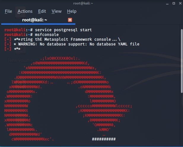 Access Android Kali Linux Starting Msfconsole