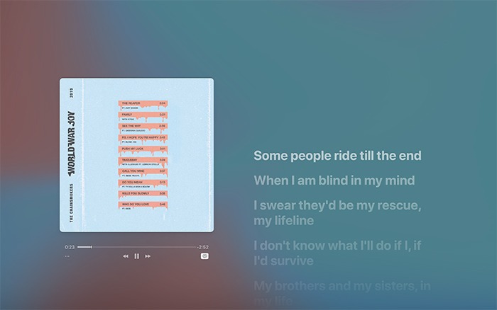 Apple Music Lyrics Lyrics Mac Full Screen