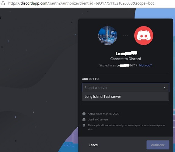 Create Discord Bot Add Bot To Server