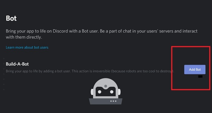 Create Discord Bot Build New Bot