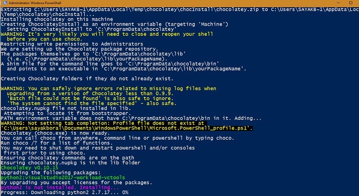 Create Discord Bot Install Chocolatey