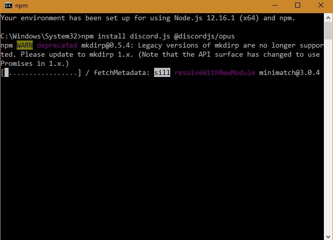 Create Discord Bot Install Discord.js On Npm