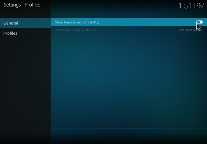 Family Friendly Kodi Show Login Screens