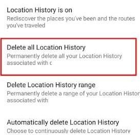 Fix Android Trusted Places Delete Location History