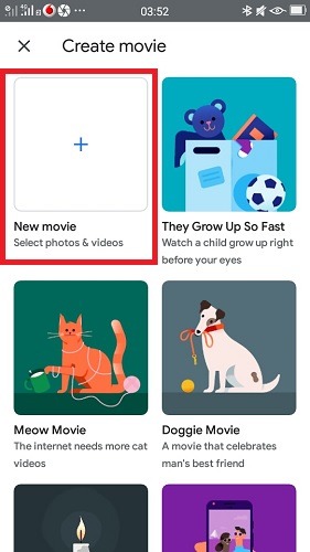 Google Photos For You Create New Movie