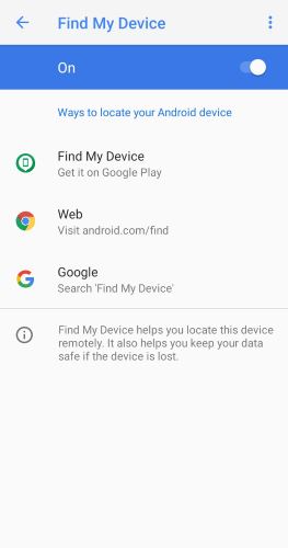 Hub Find Phone Setting