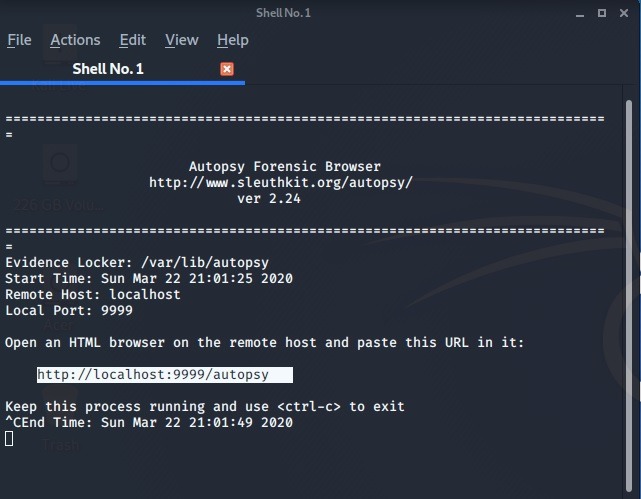 List Penetration Tools Kali Linux Autopsy