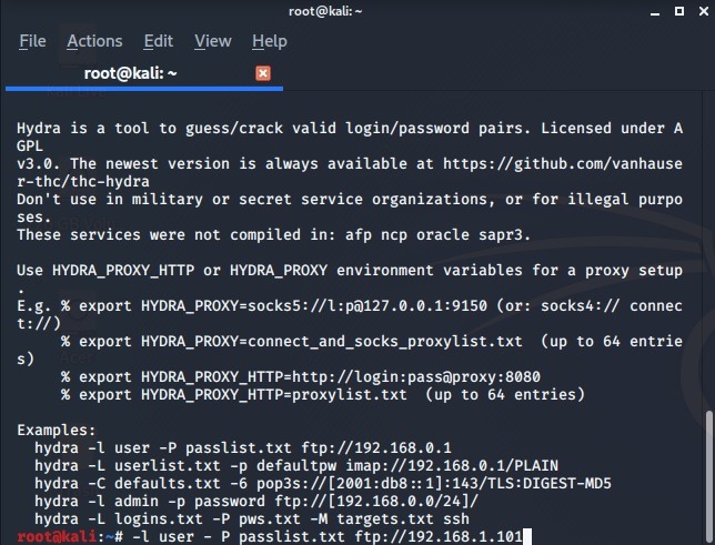 List Penetration Tools Kali Linux Hydra