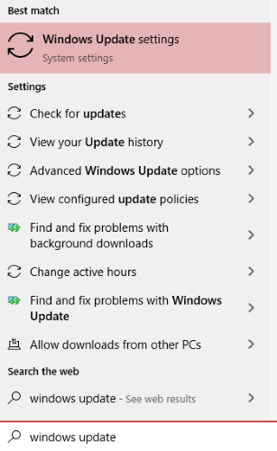 New Windows Update