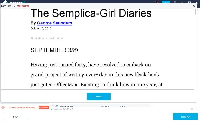 Restore Accidentally Deleted Crashed Hard Drive Recoverit Word File Restored