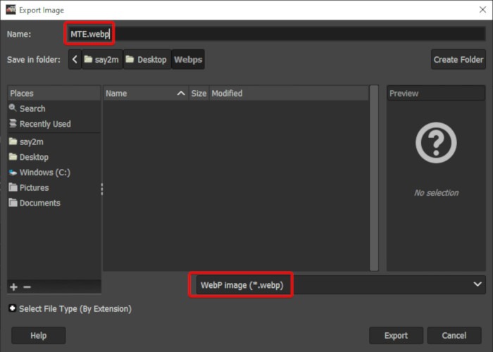 Webp Gimp File Format